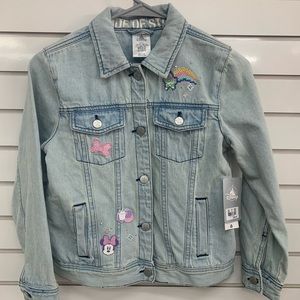 Girls Disney Minnie Mouse Denim Jacket - Blue -